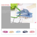 ACRYLIC TOP CLIP HEAD ORNAMENT RHINESTONE HAIRPIN_CWAHA4236