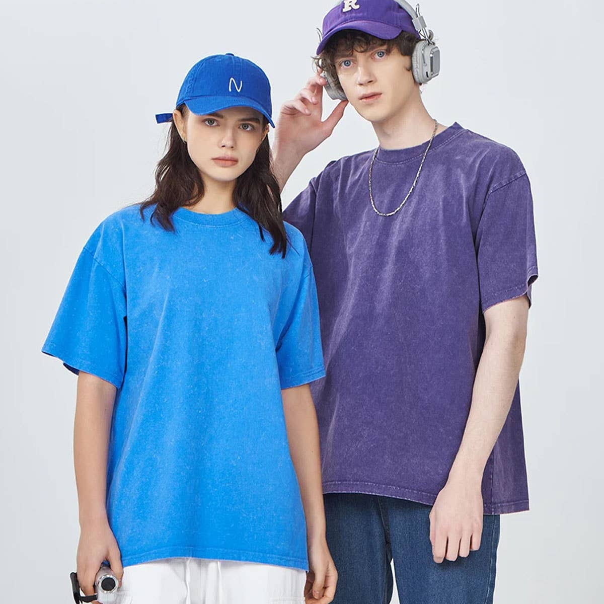 250G VINTAGE WASHED WAX DYED COTTON T SHIRT CUSTOM LOGO