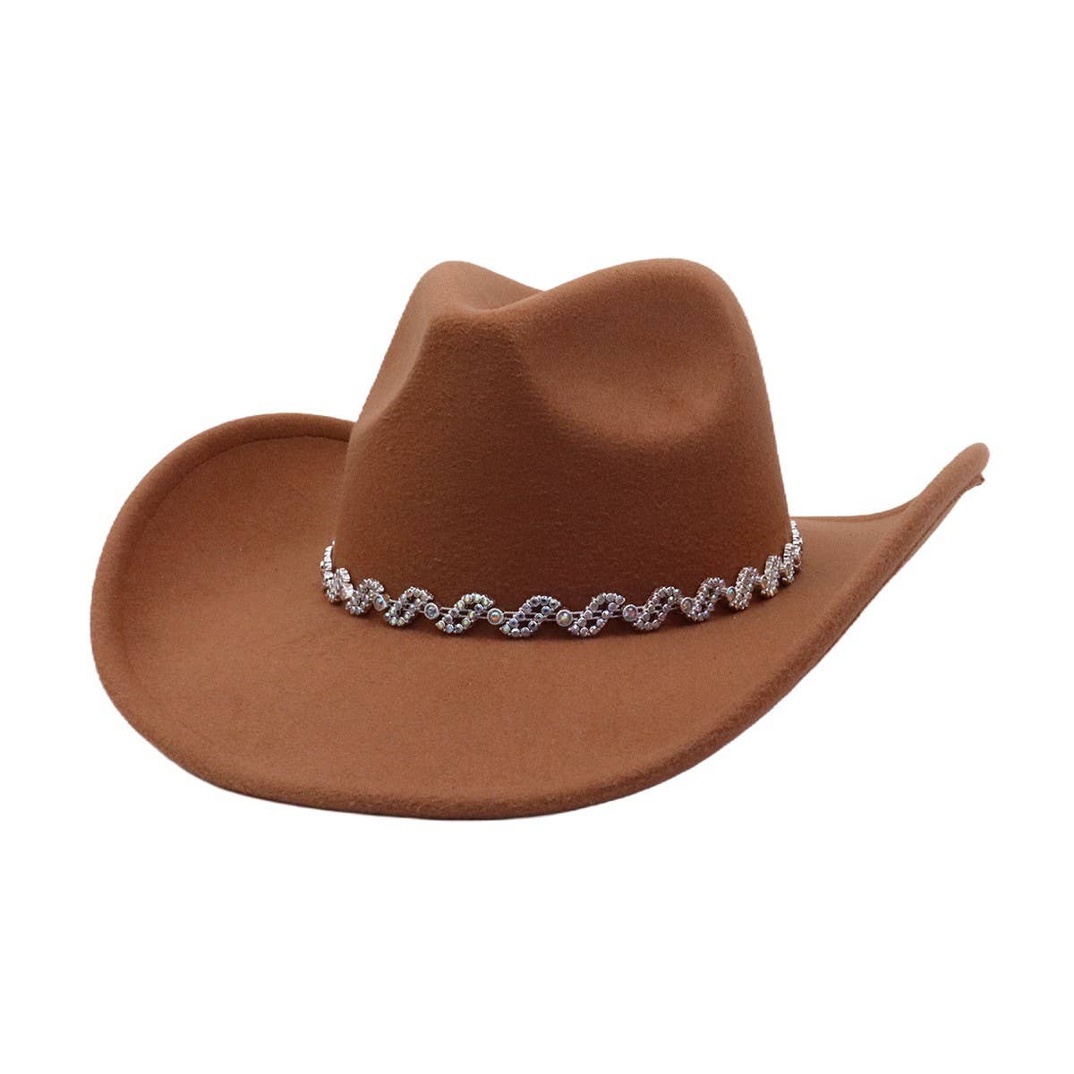 Western Cowboy Fedora Hat Ethnic Design_Cwah04437