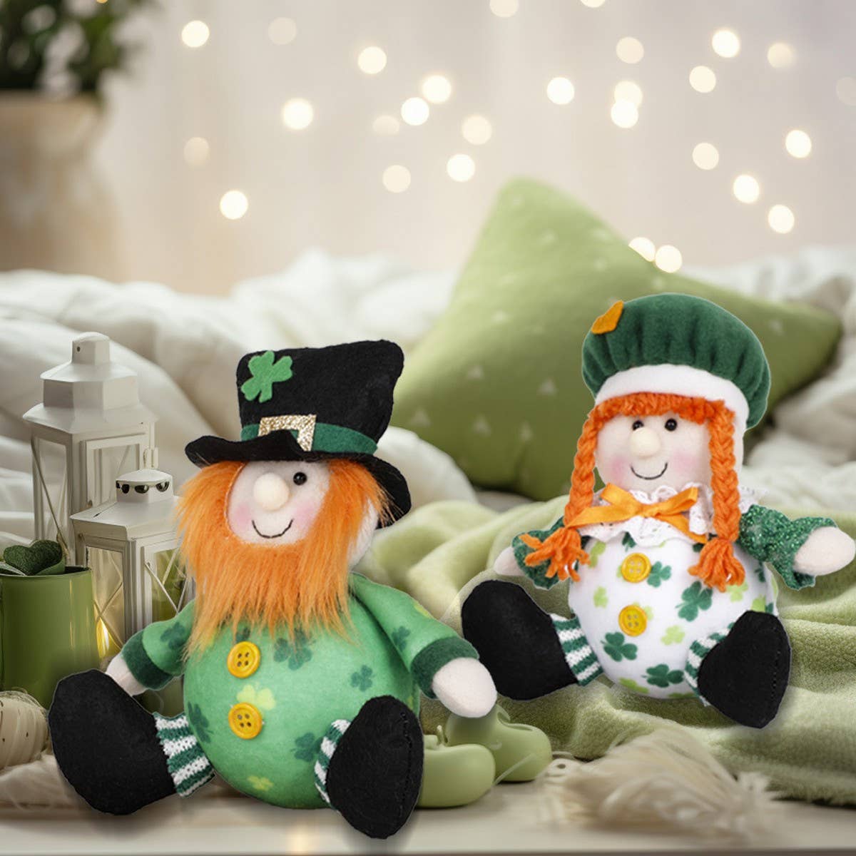 ST PATRICK GREEN FIGURINE ORNAMENT PENDANT_CWMM3452