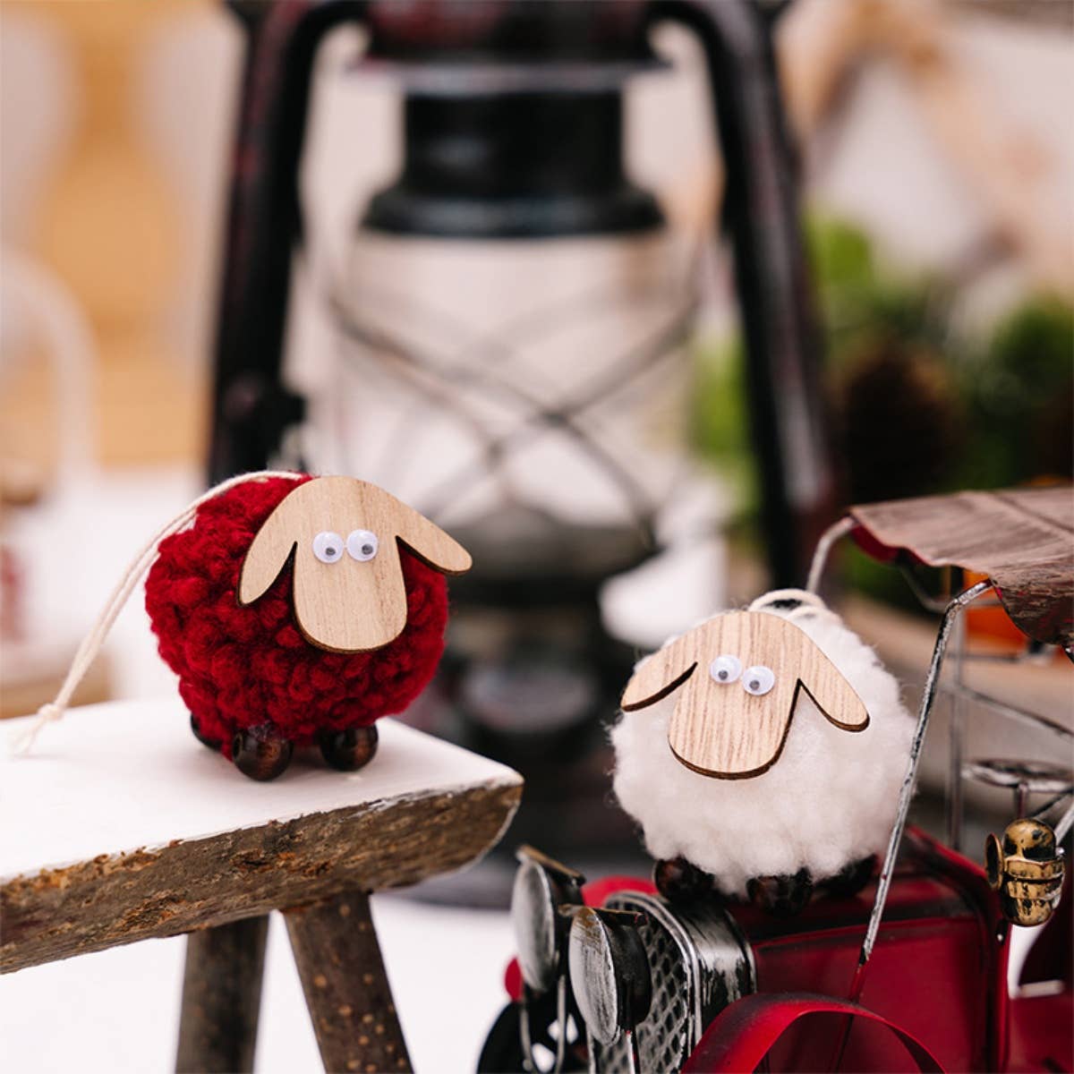 Cwmm2992_Christmas Creative Christmas Tree Lamb Pendant