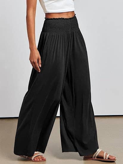 Solid Color Casual Stretch Straight Leg Pants