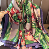 SATIN THIN SCARF SHAWL FOR BEACH NECK WRAP_CWASC0522