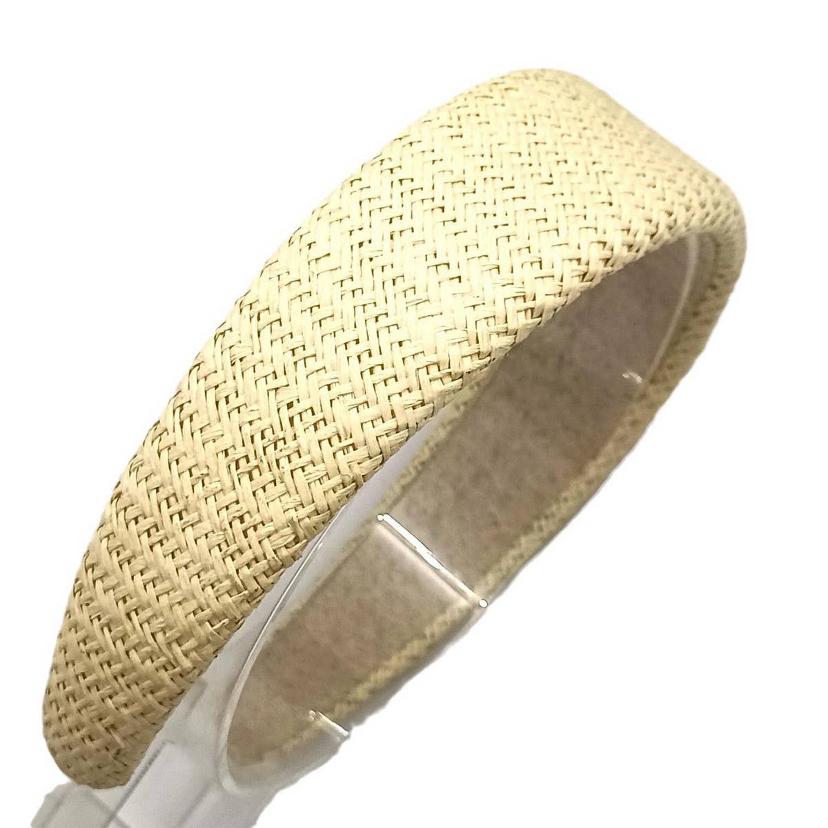 NEW WIDE RAFFIA PADDED HIGH CROWN HAIRBAND_CWAHA6332