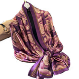 FALL SCARF FASHIONABLE PETAL PRINT LONG SHAWL_CWASC0521