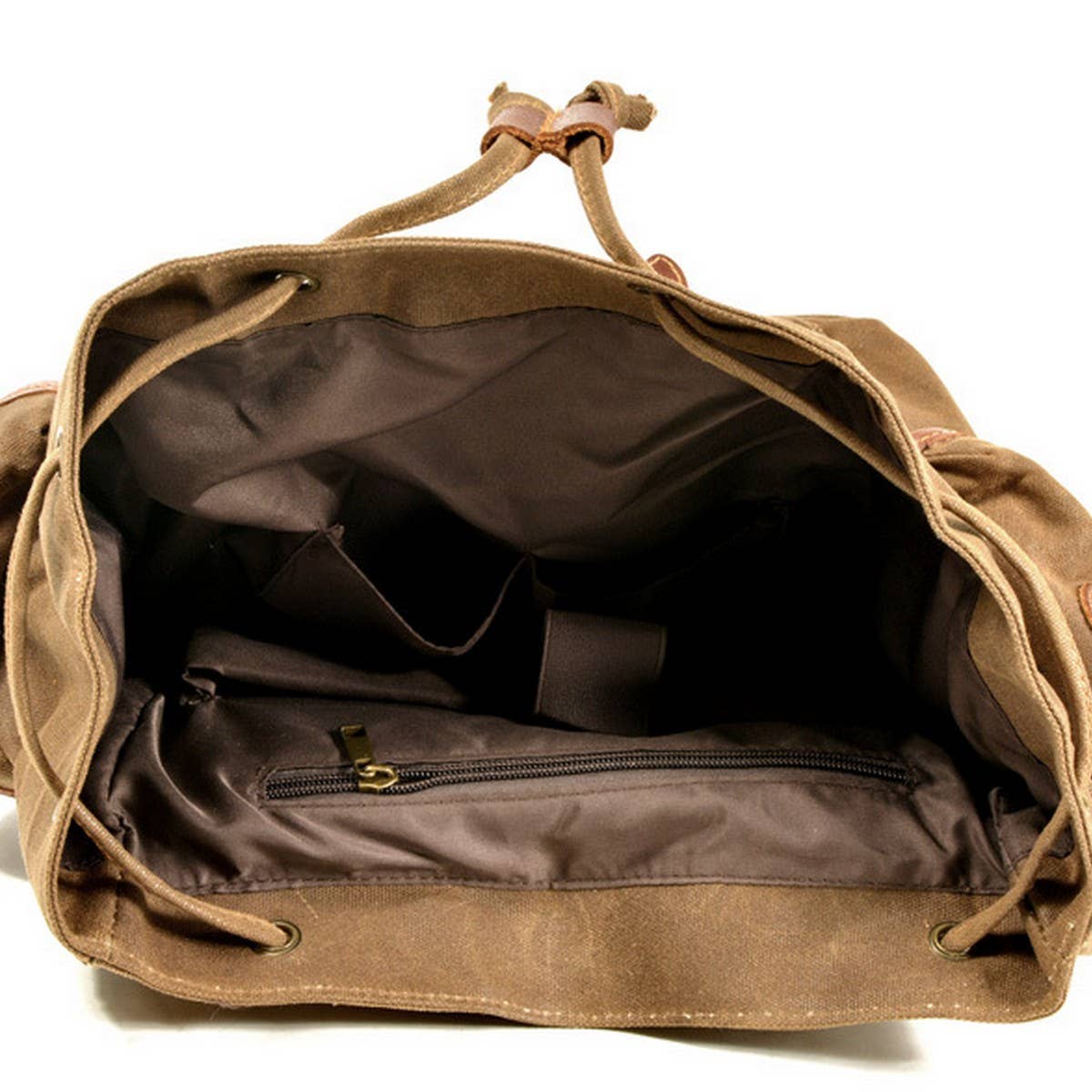 RETRO MILITARY CANVAS BACKPACK FOR MEN_CWAB5522