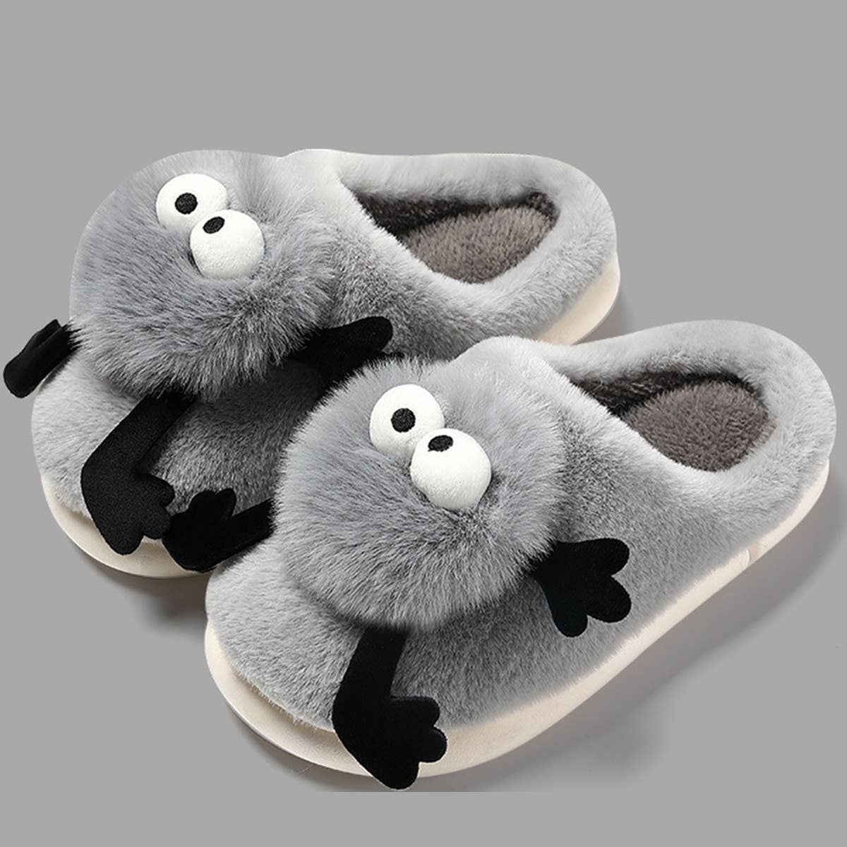 Women Coal Ball Home Shoes Plush Warm Slippers