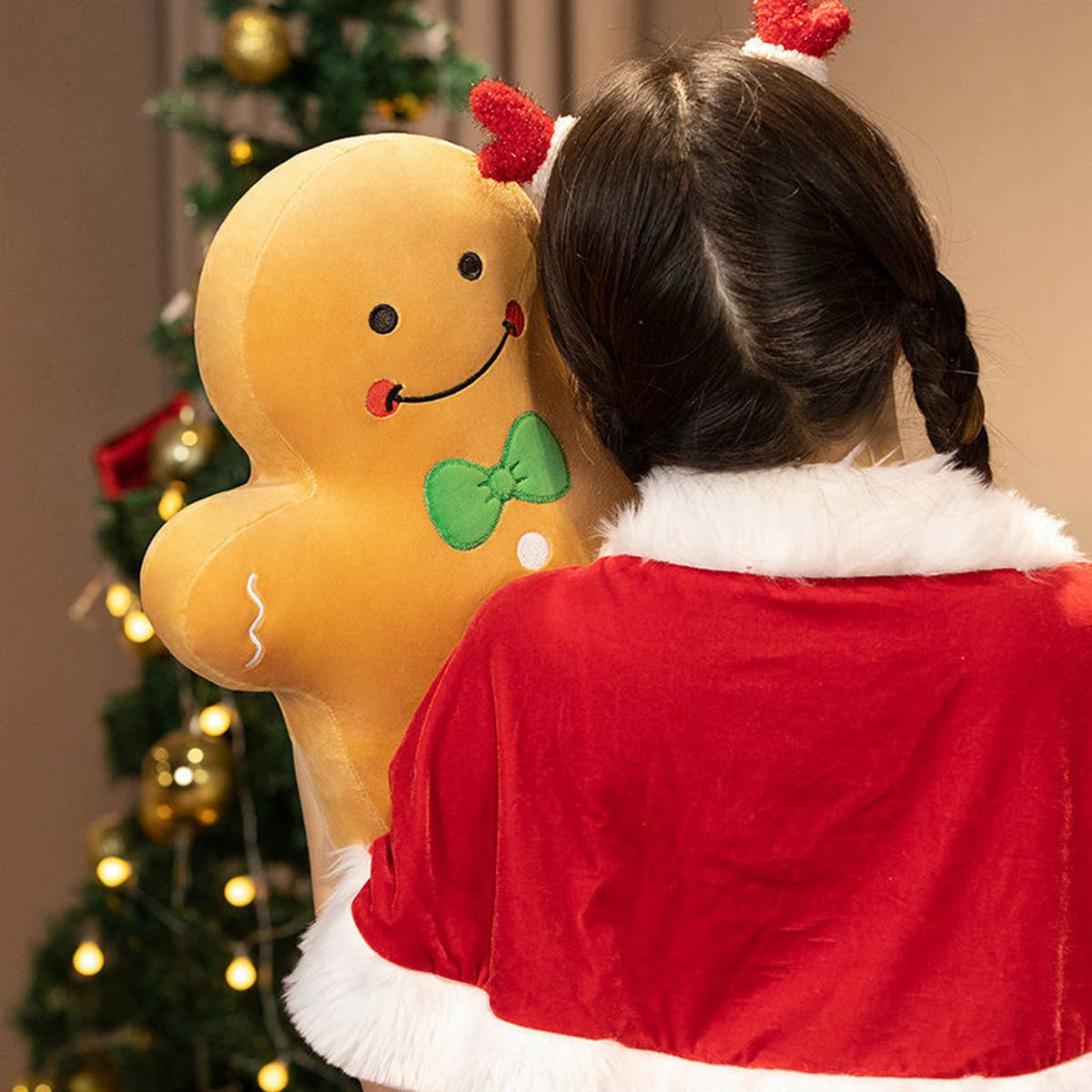 CARTOON CHRISTMAS SNOWMAN CHRISTMAS TREE PILLOW_CWMM1440