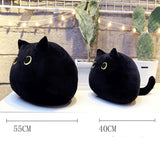 CUTE BLACK CAT PLUSH TOY PILLOW_CWMM0862