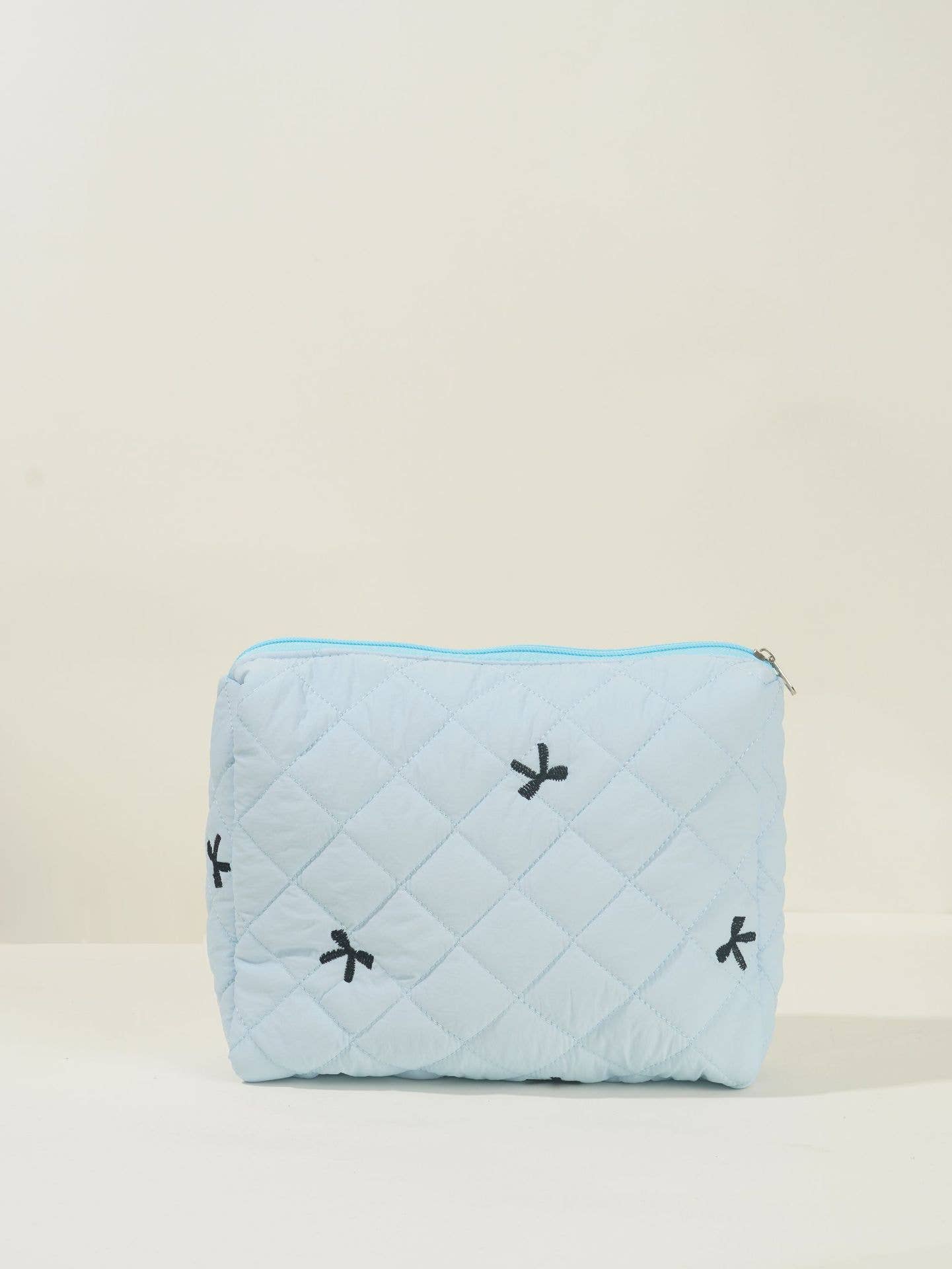 Large-Capacity Set Of Embroidered Bow Handbag