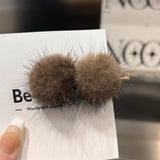 CUTE FURRY HAIRPIN DUCKBILL CLIP BANGS HAIRPIN_CWAHA3301