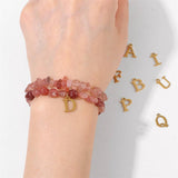 26 LETTERS IRREGULAR PENDANT BRACELET_CWAJE2105