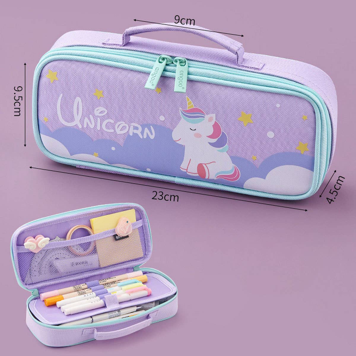 MULTI LAYER STORAGE PORTABLE CANVAS PENCIL CASE_CWMM1981