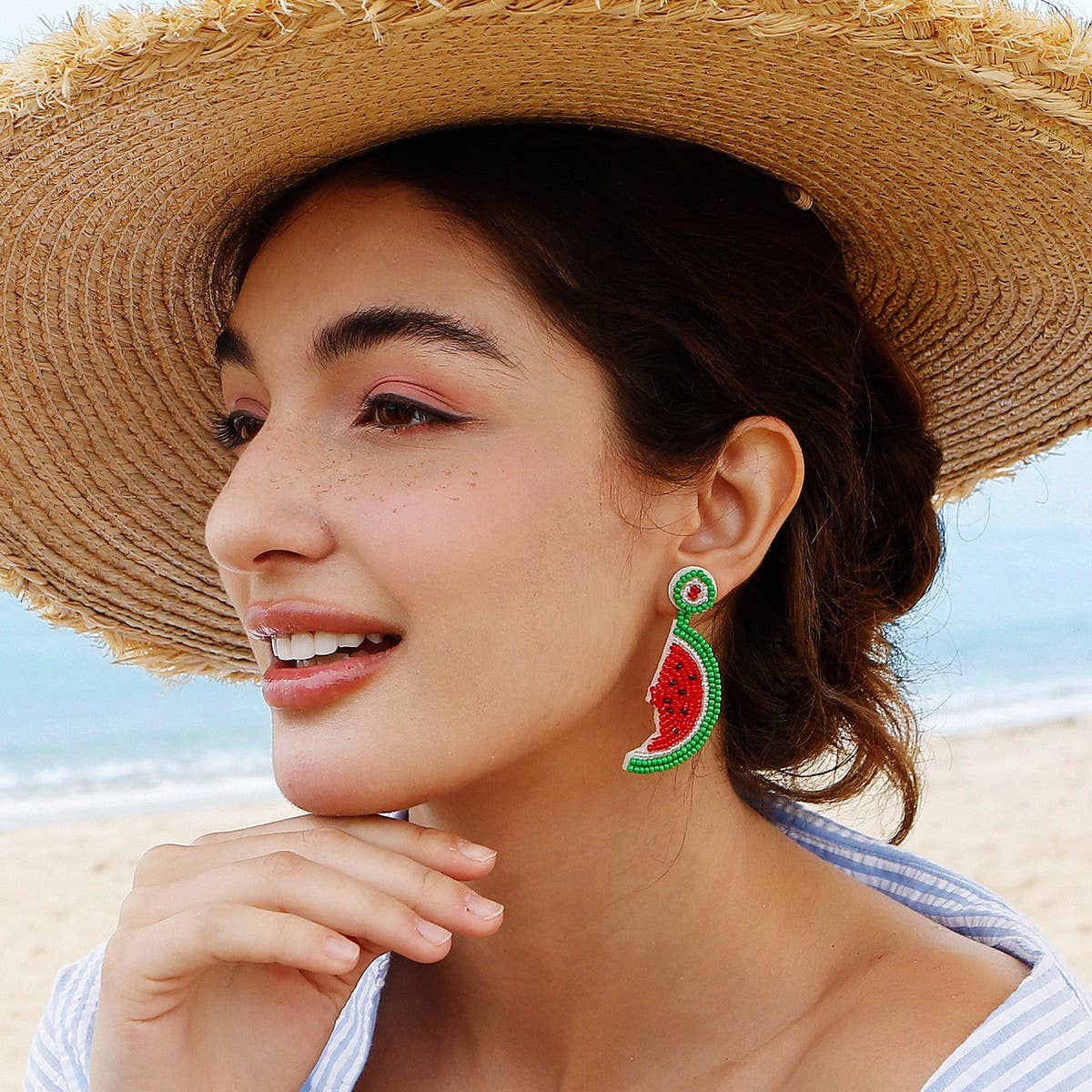 SUMMER BEADED CREATIVE RICE BEAD EARRINGS_CWAJE1648