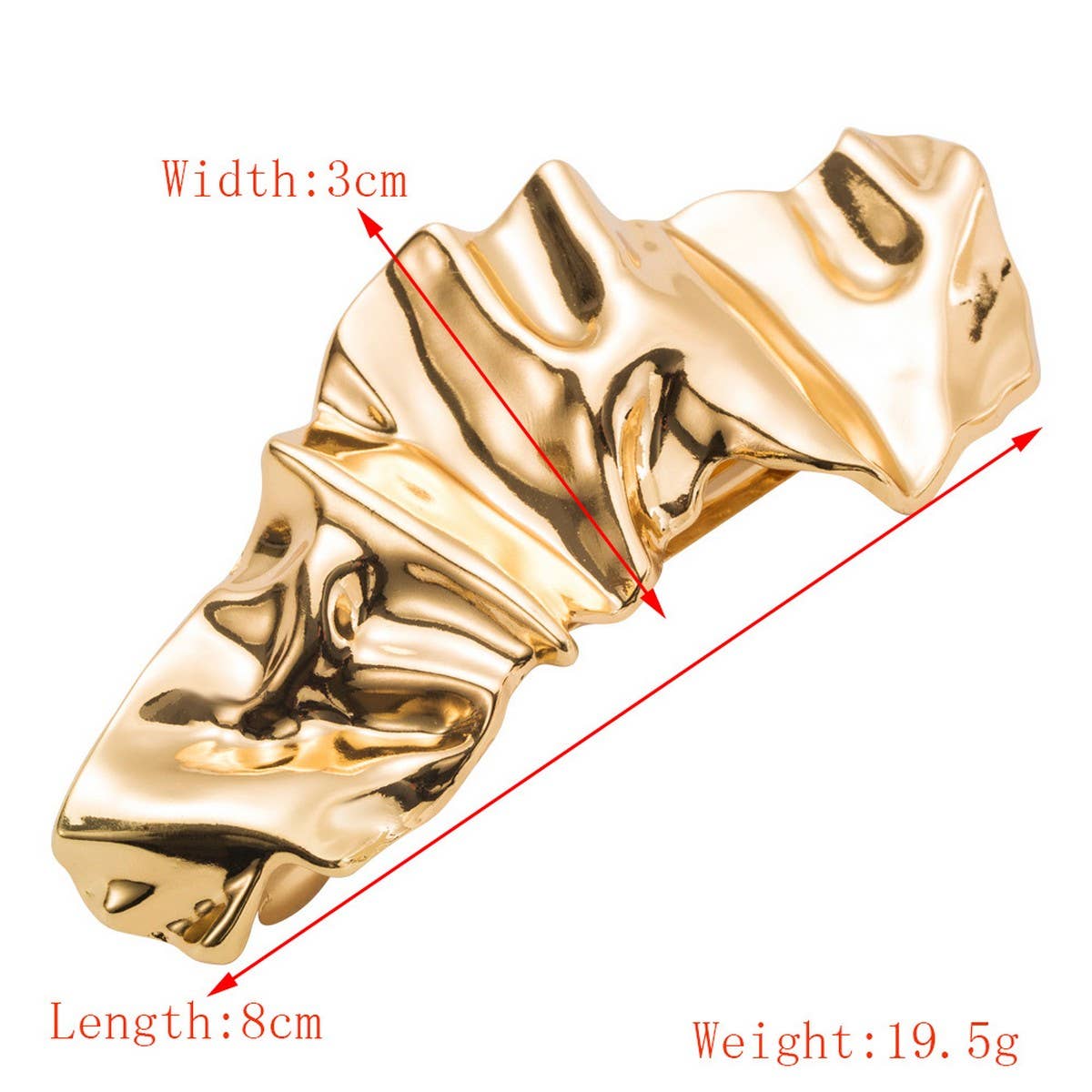 MINIMALIST METAL SPRING CLIP SHELL SHAPE HAIRPIN_CWAHA6178