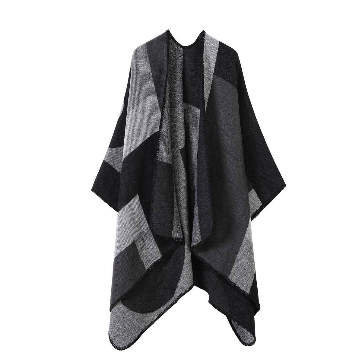 FAUX CASHMERE SHAWL WARM DOUBLE SIDED CLOAK_CWASC2253