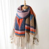 MODERN COMMUTER TRIANGLE FRINGE WINTER SCARF_CWASC2740