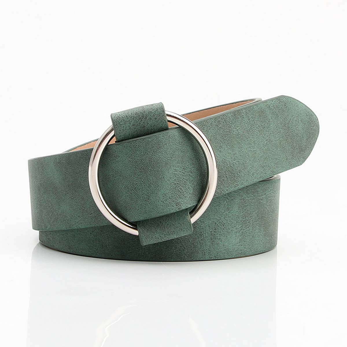 Cwabe0942_Round Buckle Needle-Free Freely Adjustable Belt