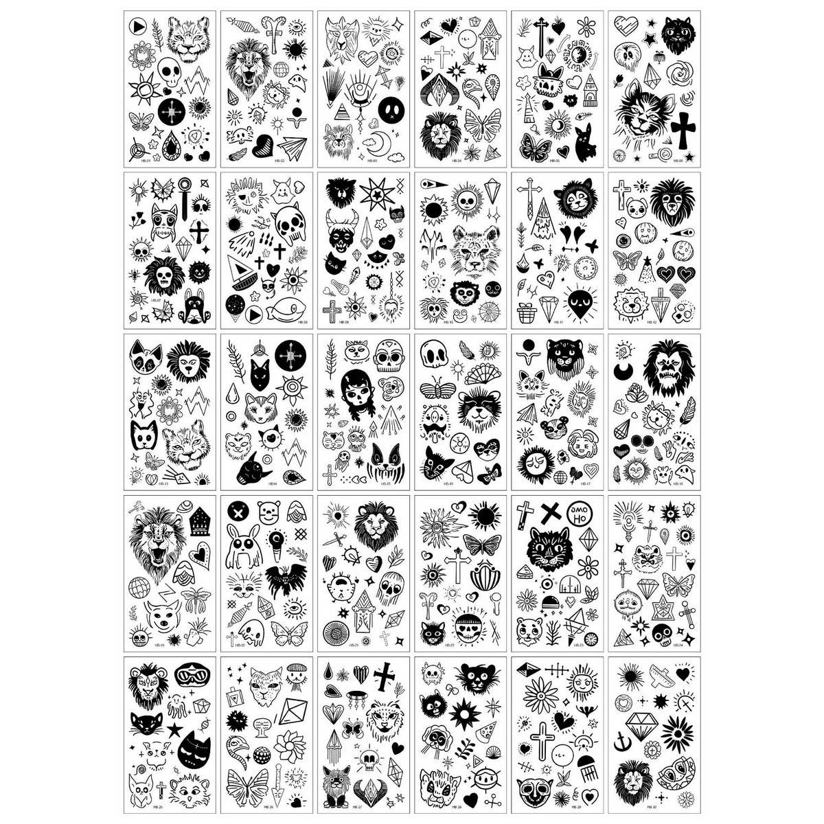 BLACK FINGER TATTOOS MINIMALIST SEXY LOOK_CWMM8235