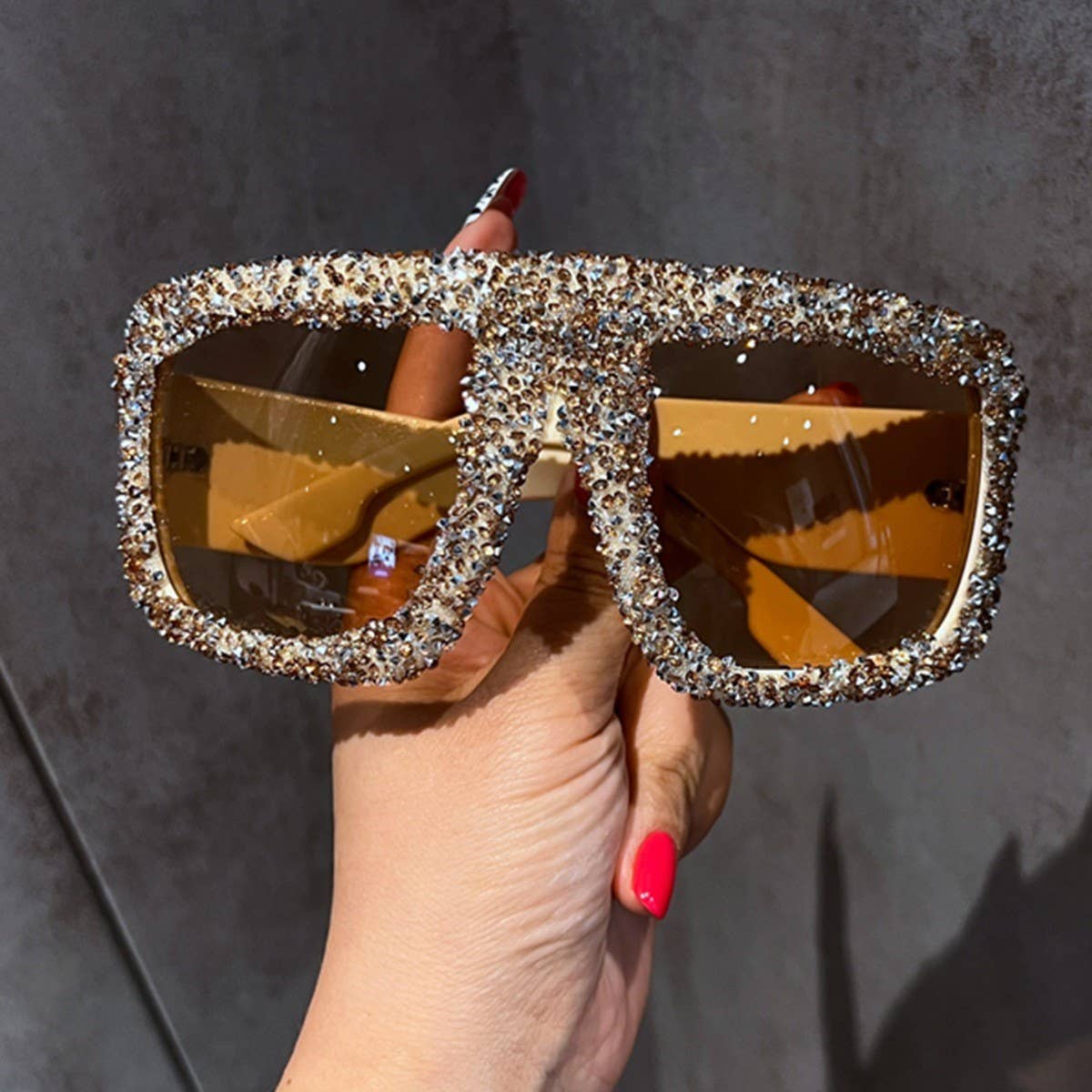 LUXURY RHINESTONE TRENDY LARGE FRAME SUNGLASSES_CWASG0759