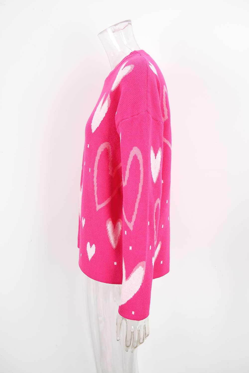 Valentines Day Love Jacquard Loose Knitwear