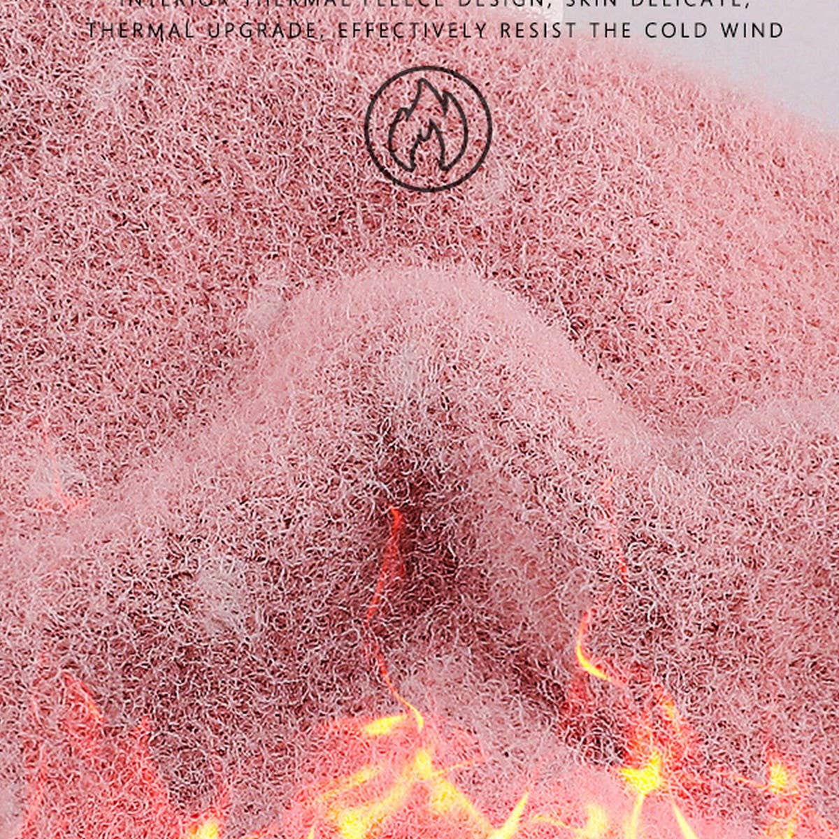 Winter Christmas Faux Mink Knitted Gloves_Cwag0233