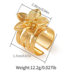 FASHIONABLE IRREGULAR BUTTERFLY COMBINED RING_CWMM3242
