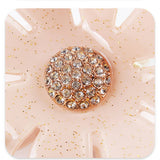 FASHION GOLD POWDER ACETATE FLOWER CLIP SHARK CLIP_CWAHA4259