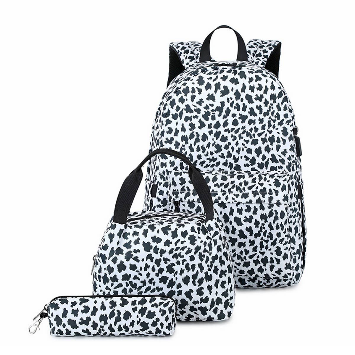 BACKPACKS FOR SCHOOL STYLISH LEOPARD LAPTOP BAG_CWAB5513
