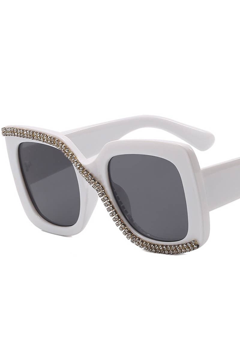 S SHAPED DIAMOND SUNGLASSES_CWASG0128