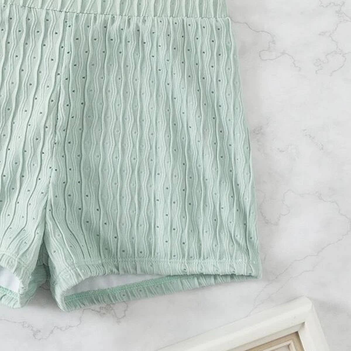 HIGH WAIST BIKINI SET SLIMMING SOLID COLOR SWIMSUIT_CWMW0155