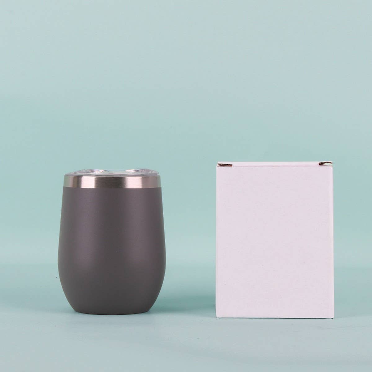 12OZ EGG SHAPE INSULATED WINE TUMBLER CUP_CWMM7905