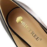 COLOR BLOCK POINTED TOE PEARL BOW HIGH HEELS_CWSHH0099