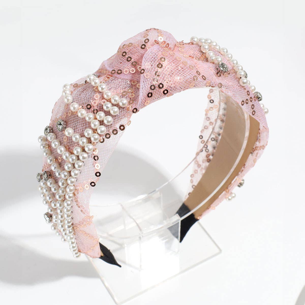 HIGH HEAD PRESSURE MESH KNOTTED HEADBAND_CWAHA2313