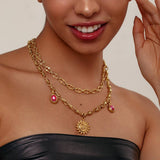 STAINLESS STEEL PENDANT TITANIUM STEEL NECKLACE_CWMM3575