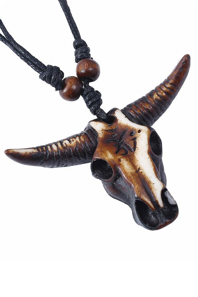 FASHION HIP HOP PERSONALITY BULL HEAD NECKLACE_CWAJE0499