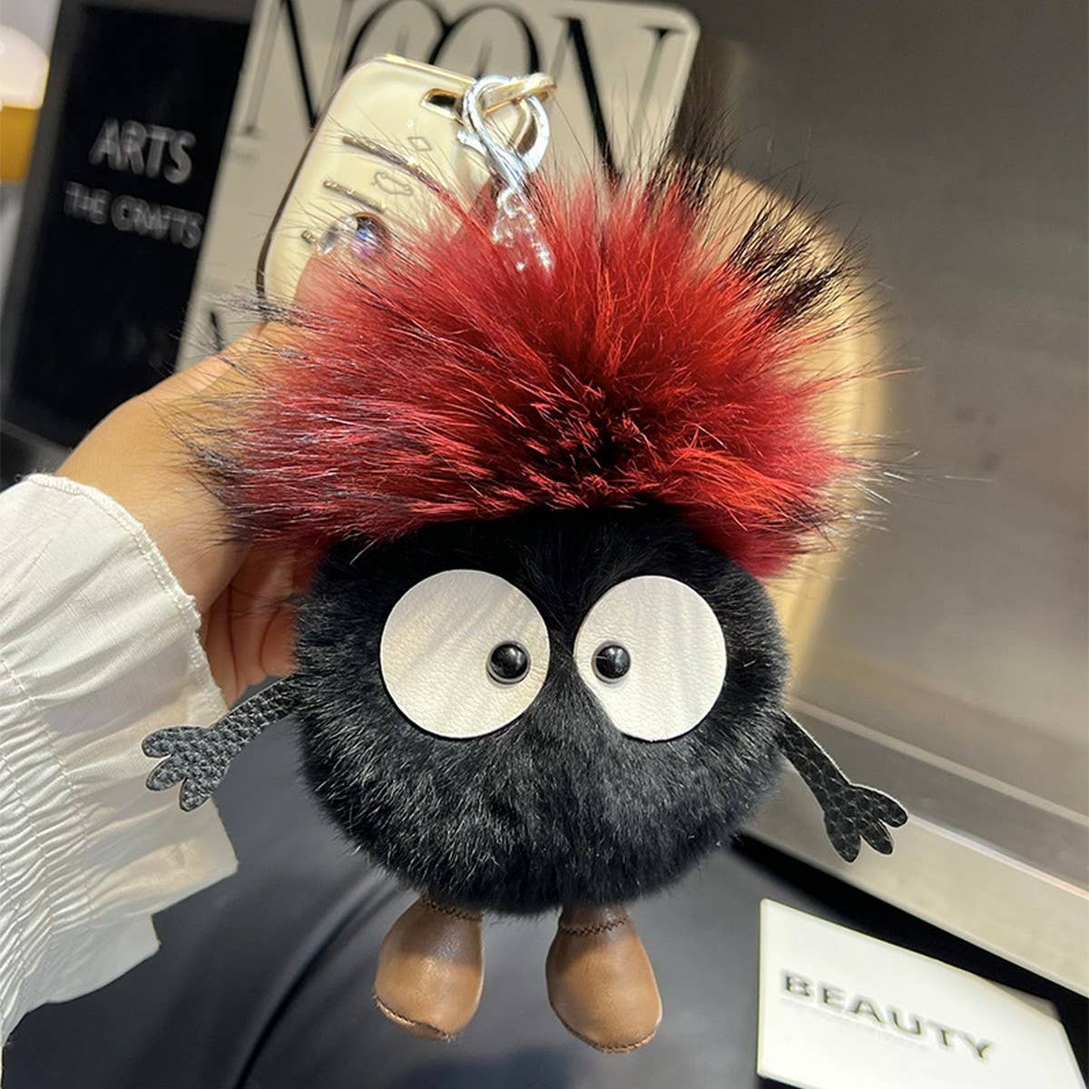 CUTE LITTLE COAL BRIQUETTES CAR KEYCHAIN PENDANT_CWMM2530