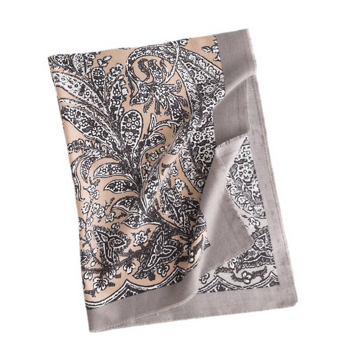 BOHO COLORBLOCK PRINTED SCARF SOFT WARM WRAP_CWASC0442