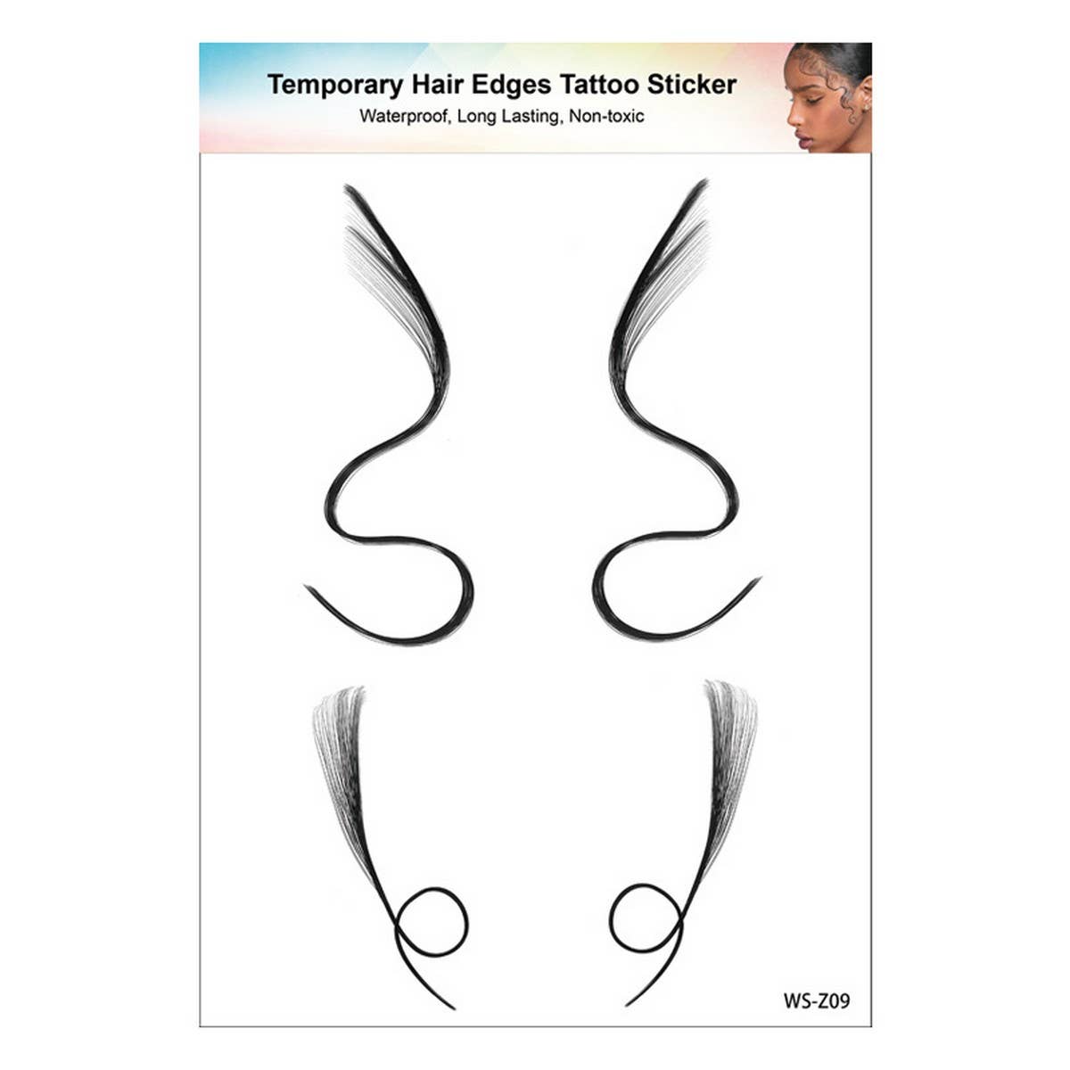 BABY HAIRLINE TATTOO STICKERS FOR FOREHEAD BANGS_CWMM8336