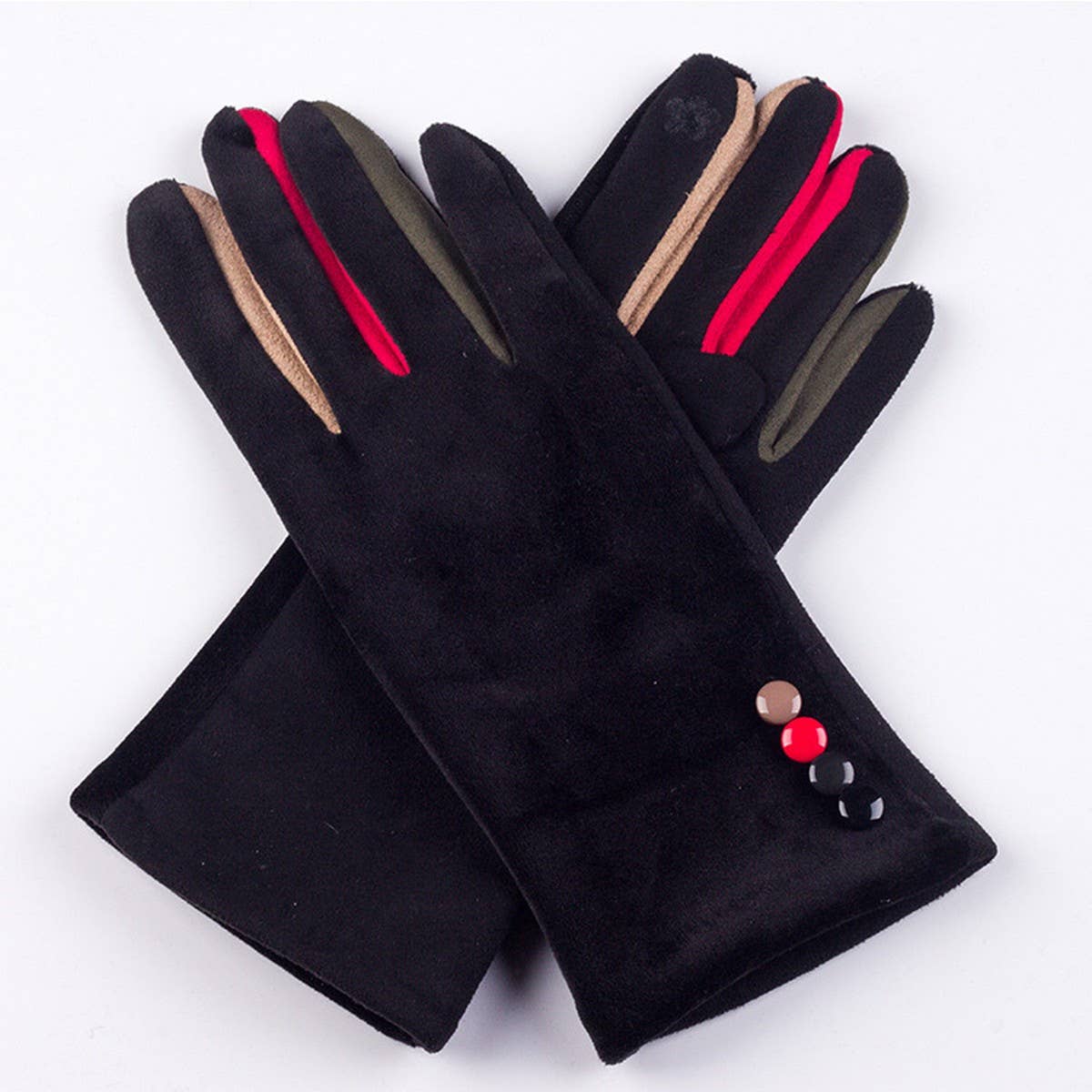 Fashionable Velvet Touch Screen Cycling Gloves_Cwmm1549