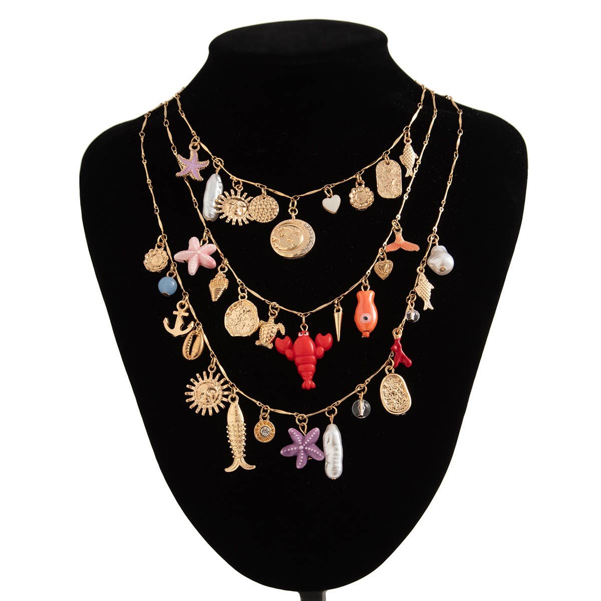 BOHEMIAN HEAVY CHAIN VINTAGE STACKING NECKLACE_CWMM3178