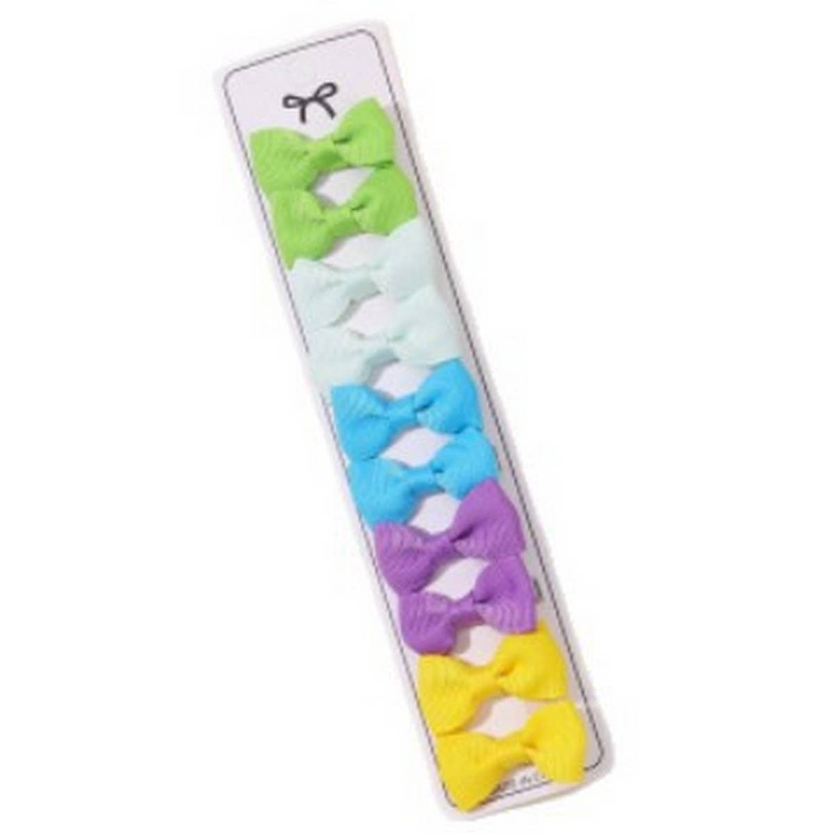 KIDS BOW HAIR CLIPS WITH NECK BOW DESIGN_CWAHA6727