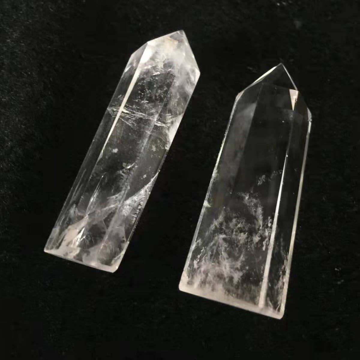 CLEAR QUARTZ CRYSTAL POINT HEX TOWER_CWMM8098