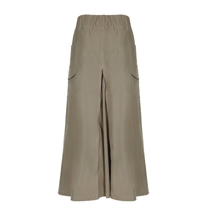 Zipper Slit Design Pocket Tooling Skirt