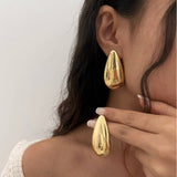 HIGH GRADE STAINLESS STEEL WATER DROP EARRINGS_CWMM3195