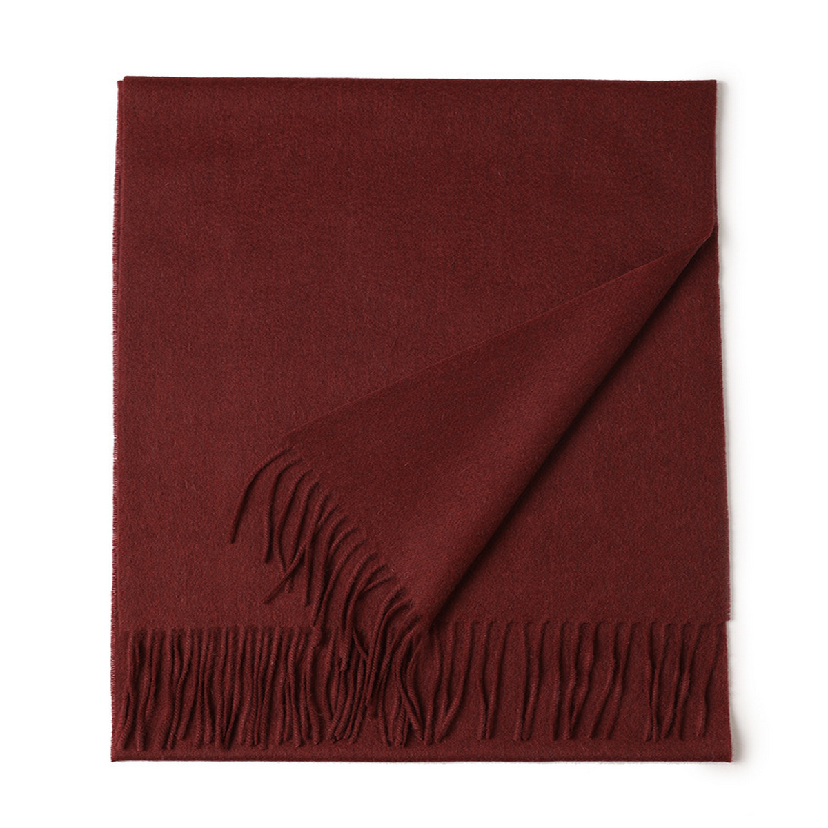 Unisex Wool Scarf Soft Solid Color With Tassels_Cwasc2707