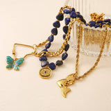 BOLD CUBAN CHAIN NECKLACE WITH ANGEL WINGS_CWMM8865