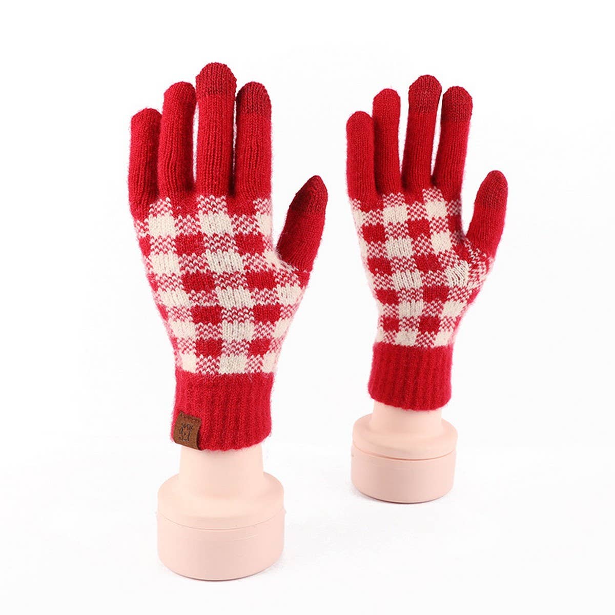 Winter Festive Warm Touch Screen Brushed Gloves_Cwag0376