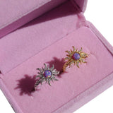 Trendy Colorful Sunflower Drop Earrings