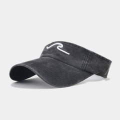 3D WAVE EMBROIDERED VISOR HAT UNISEX SUNSHADE CAP_CWAH3299
